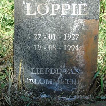 KRITZINGER Loppie 1927-1994
