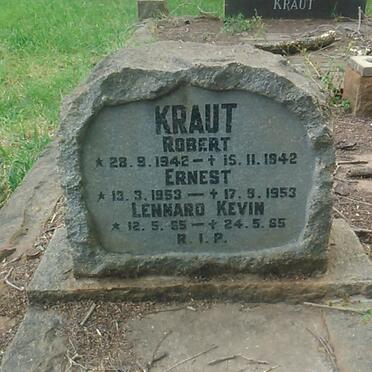 KRAUT Robert 1942-1942 :: KRAUT Ernest 1953-1953 :: KRAUT Lennard Kevin 1965-1965