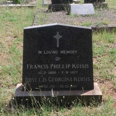 KUISIS Francis Phillip 1906-1977 &amp; Phyllis Georgina 1918-1985