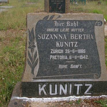 KUNITZ Suzanna Bertha 1865-1942