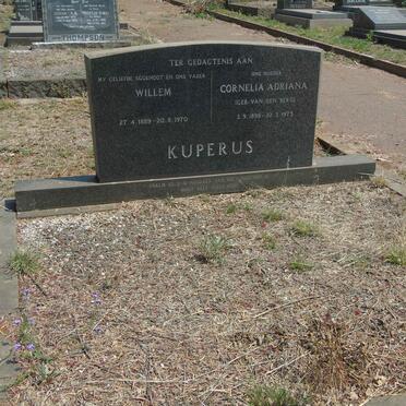 KUPERUS Willem 1889-1970 &amp; Cornelia Adriana VAN DEN BERG 1898-1973