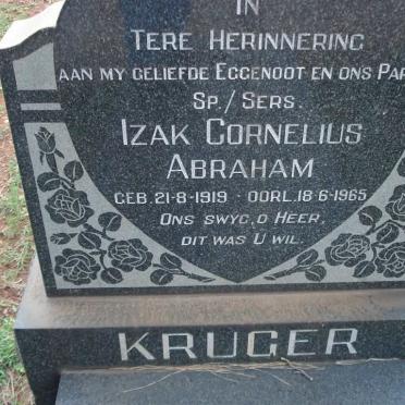 KRUGER Izak Cornelius Abraham 1919-1965