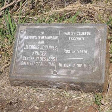 KRUGER Jacobus Johannes 1895-1940
