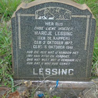 LESSING Margje nee DE RAPPER 1877-1941