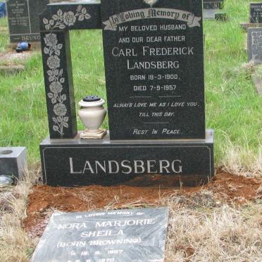 LANDSBERG Carl Frederick 1900-1957 & Nora Marjorie Sheila BROWNING 1907-1970 _1