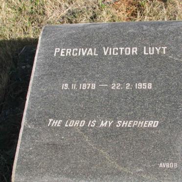 LUYT Percival Victor 1878-1958
