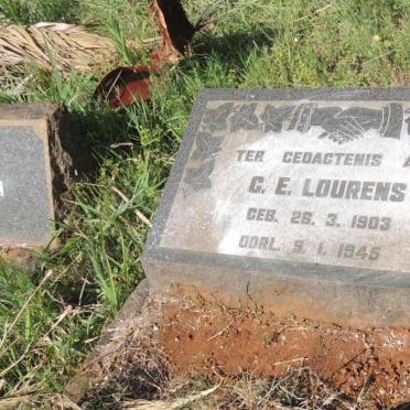LOURENS G.E. 1903-1945
