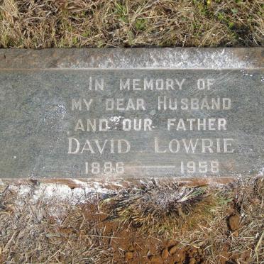 LOWRIE David 1886-1958 &amp; Florence Dorothea 1892-1968 _2