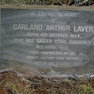 LAVER Garland Arthur 1942-1962