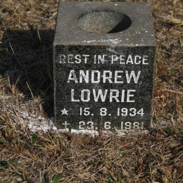LOWRIE Andrew 1934-1981