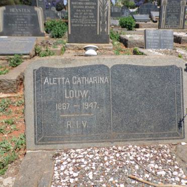 LOUW Aletta Catharina 1867-1947