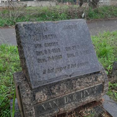 LINDE Heila Elizabeth, van der nee COETZEE 1909-1958 :: VAN DER LINDE Jannie 1939-1958