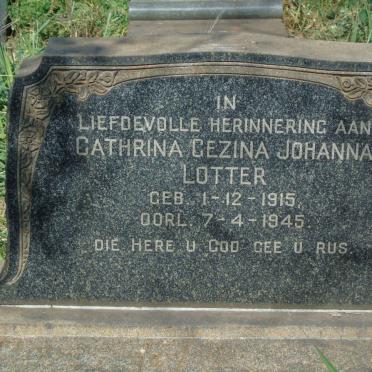 LOTTER Cathrina Gezina Johanna 1915-1945