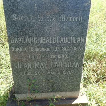 LAUGHLAN Archibald 1875-1940 :: LAUGHLAN Jean May -1976