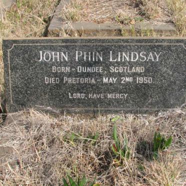 LINDSAY John Phin -1950