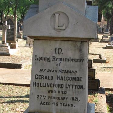 LYTTON Gerald Halcombe Hollingford -1921