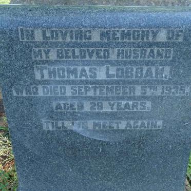 LOBBAN Thomas -1935
