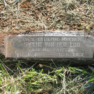 LOO Sytjie, van der nee MARSEILLES 1883-1963
