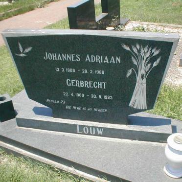 LOUW Johannes Adriaan 1908-1980 &amp; Gerbrecht 1909-1993