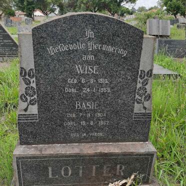 LOTTER Basie 1904-1962 &amp; Wise 1913-1959