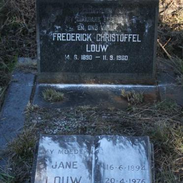 LOUW Frederick Christoffel 1890-1960 &amp; Jane BESTER 1894-1976