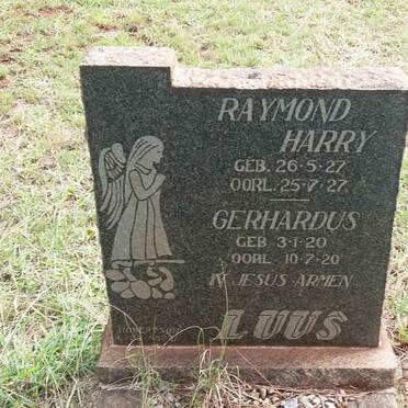 LUUS Gerhardus 1920-1920 :: LUUS Raymond Harry 1927-1927
