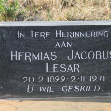 LESAR Hermias Jacobus 1899-1971