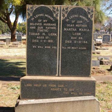 LERM Tobias H. -1931 &amp; Martha Maria -1954 