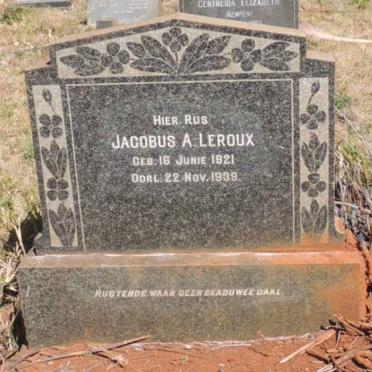 LEROUX Jacobus A. 1921-1939