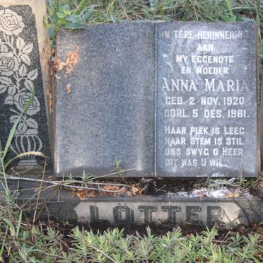 LOTTER Anna Maria 1920-1961
