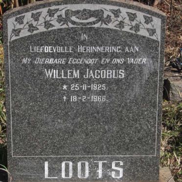 LOOTS Willem Jacobus 1925-1966