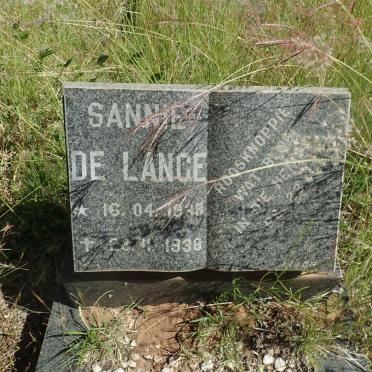 LANGE Sannie, de 1938-1938