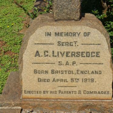 LIVERSEDGE A.G. -1919