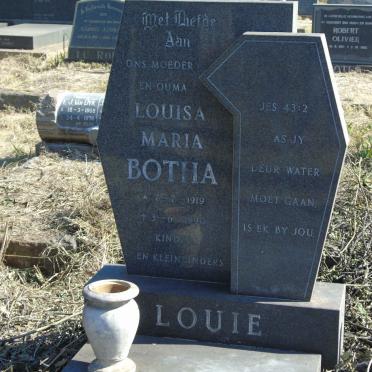 LOUIE Louisa Maria nee BOTHA 1919-1990