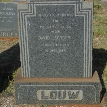 LOUW David Jacobus 1908-1957