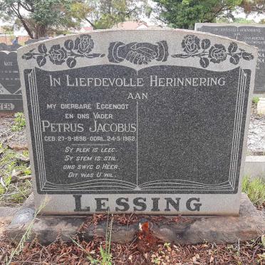 LESSING Petrus Jacobus 1898-1962