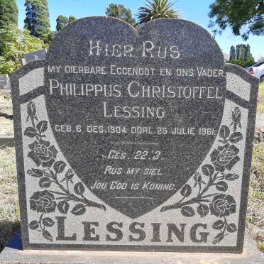LESSING Philippus Christoffel 1904-1961