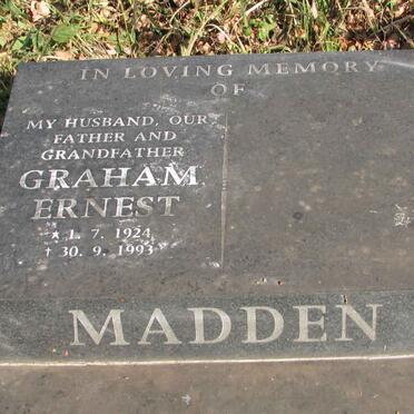 MADDEN Graham Ernest 1924-1993