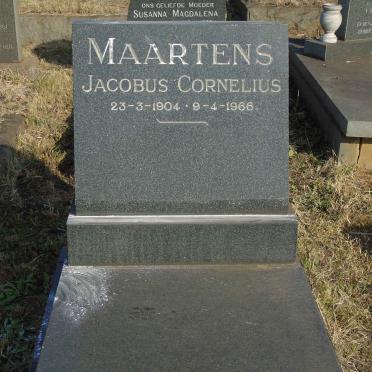 MAARTENS Jacobus Cornelius 1904-1966