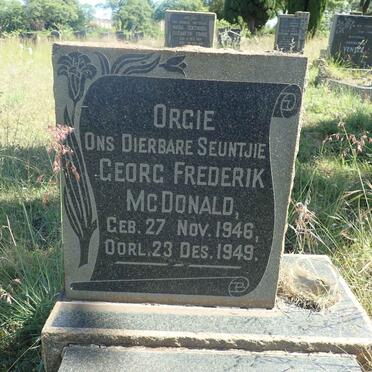 MCDONALD Georg Frederik 1946-1949