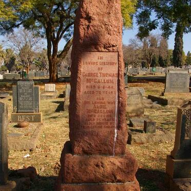 McCALLUM George Thomas -1944 &amp; Annie -1946