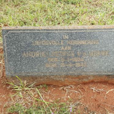 MERWE Andries Petrus, v.d. 1904-1948