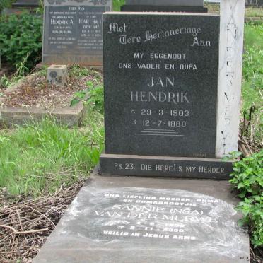 MERWE Jan Hendrik, van der 1903-1980 &amp; N.S.A. 1906-2000 