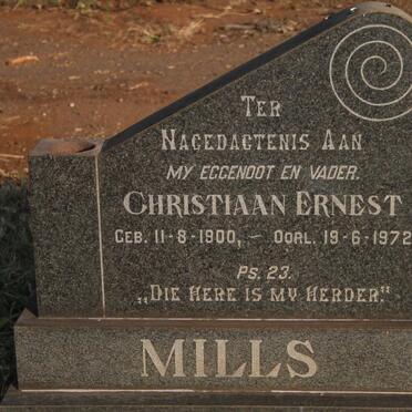 MILLS Christiaan Ernest 1900-1972
