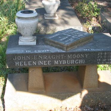 MOONY John, ENRAGHT 1895-1962 &amp; Helen MYBURGH 1901-1987