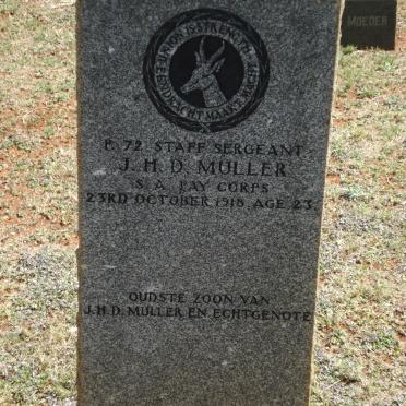 MULLER J.H.D. -1918