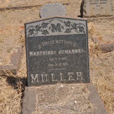 MULLER Marthinus Johannes 1858-1923