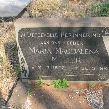 MULLER Maria Magdalena 1902-1961