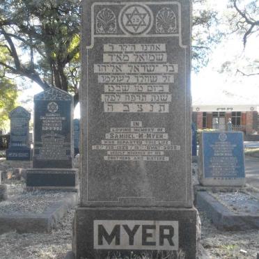 MYER Samuel M. -1928