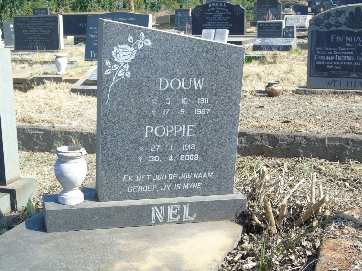 NEL Douw 1911-1987 &amp; Poppie 1918-2009